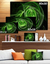 Green Ball of Yarn - Abstract Digital Art Canvas Print