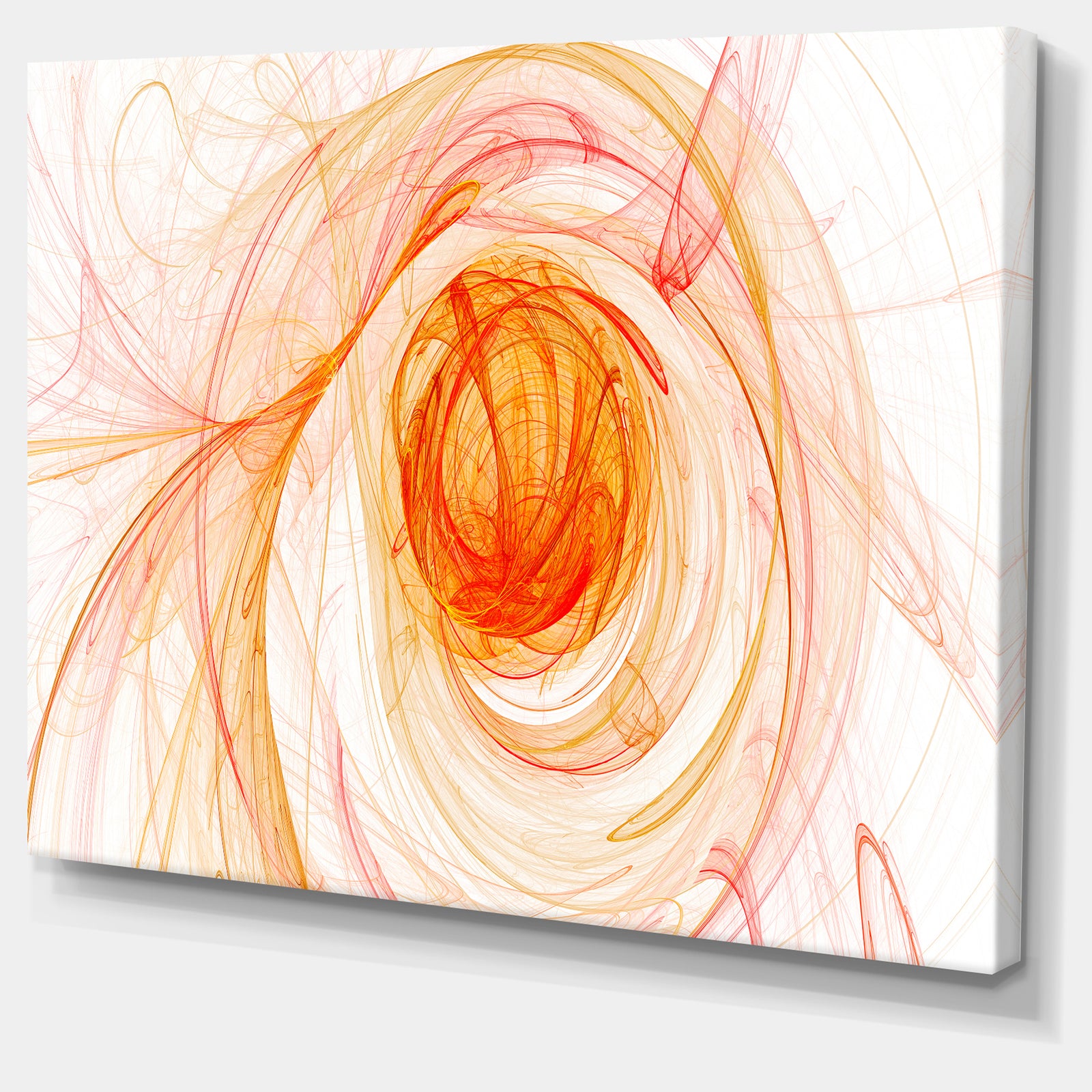Yellow Ball of Yarn - Abstract Digital Art Canvas Print