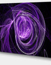 Purple Ball of Yarn - Abstract Digital Art Canvas Print