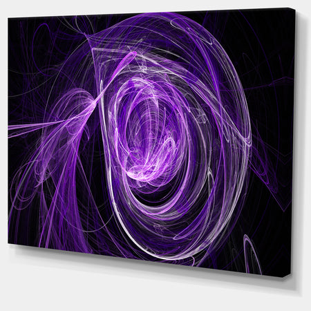 Purple Ball of Yarn - Abstract Digital Art Canvas Print