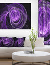 Purple Ball of Yarn - Abstract Digital Art Canvas Print