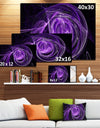 Purple Ball of Yarn - Abstract Digital Art Canvas Print