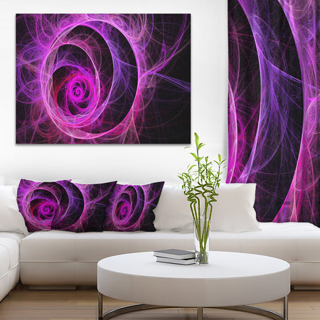 Exotic Pink Flower - Floral Digital Art Canvas Print
