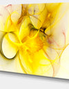 Light Yellow Nebula Star - Abstract Digital Art Canvas Print