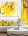 Light Yellow Nebula Star - Abstract Digital Art Canvas Print