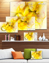 Light Yellow Nebula Star - Abstract Digital Art Canvas Print