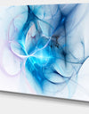 Blue Nebula Star - Abstract Digital Art Canvas Print