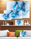 Blue Nebula Star - Abstract Digital Art Canvas Print