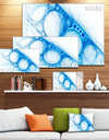 Blue Metal Construction - Abstract Digital Art Canvas Print