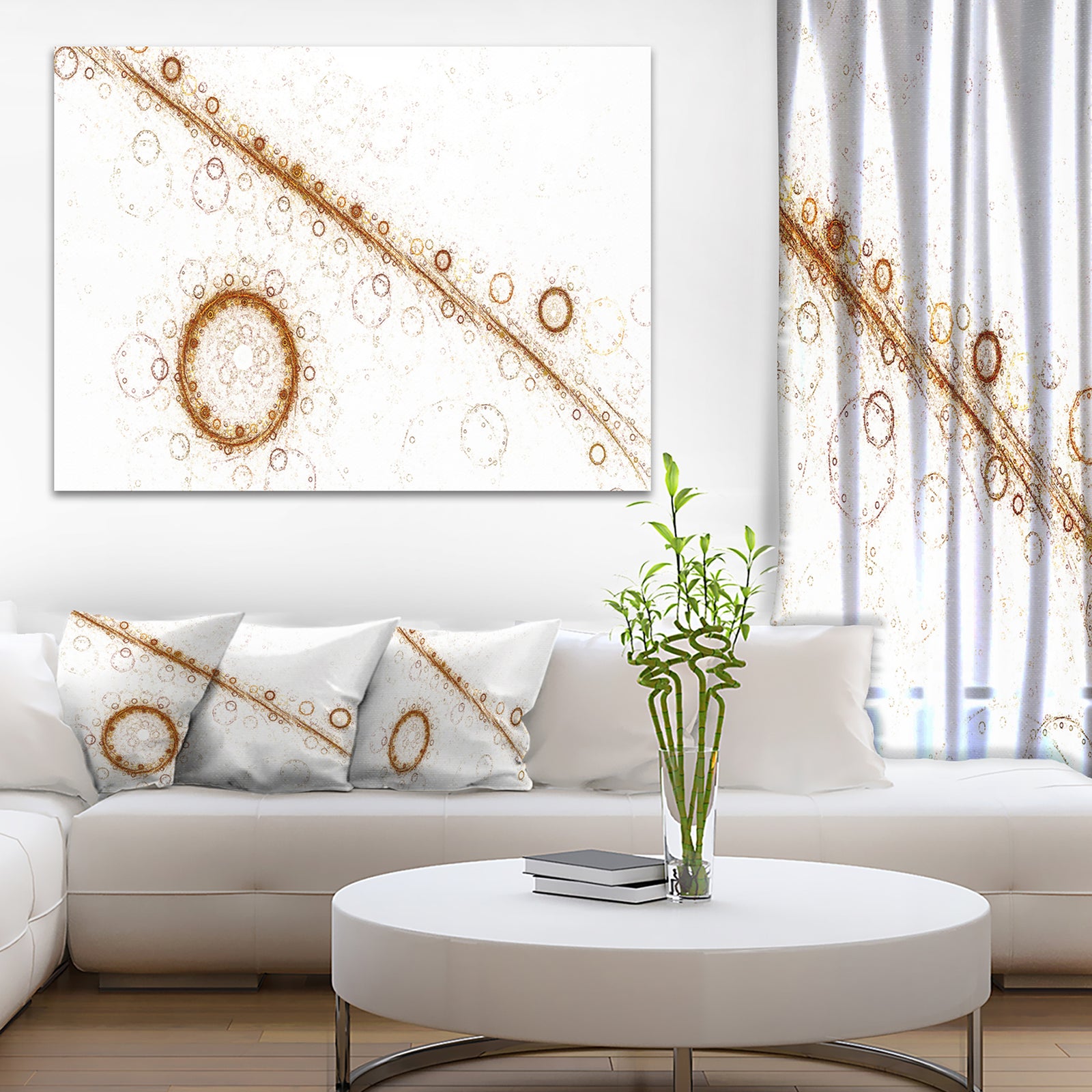 Live Cell Protein under Microscope - Digital Art Canvas Print