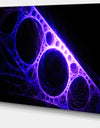 Purple Metal Construction - Abstract Digital Art Canvas Print