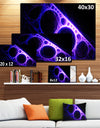 Purple Metal Construction - Abstract Digital Art Canvas Print