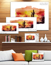 Mexico Vector Illustration - Cityscape Painting Canvas Print