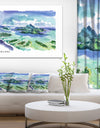 Bora Bora Vector Illustration - Cityscape Painting Canvas Print
