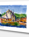 Belgium Vector Illustration - Cityscape Painting Canvas Print