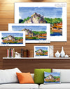 Belgium Vector Illustration - Cityscape Painting Canvas Print