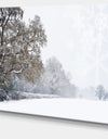 Christmas Winter Snow - Landscape Photo Canvas Print