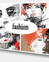 Collage of Girls - Portrait Digital Art Canvas Print