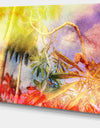 Yellow Retro Palm Trees - Landscape Painting Canvas Print