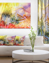 Yellow Retro Palm Trees - Landscape Painting Canvas Print