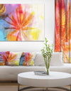 Reflective Retro Palm Trees - Landscape Painting Canvas Print