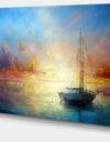 Seascape Pier - Seascape Painting Canvas Print