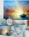Seascape Pier - Seascape Painting Canvas Print