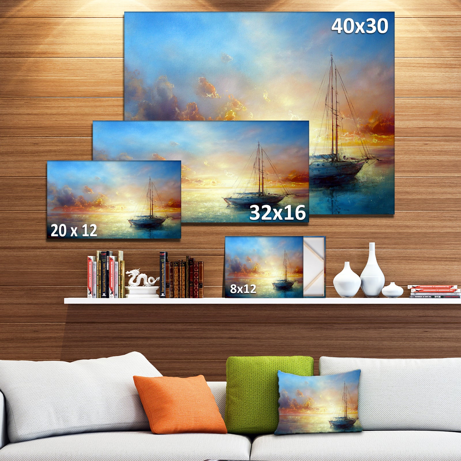 Seascape Pier - Seascape Painting Canvas Print