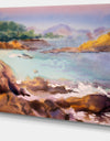 Tranquil Watercolor Waters - Seascape Painting Canvas Print