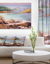 Tranquil Watercolor Waters - Seascape Painting Canvas Print
