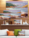 Tranquil Watercolor Waters - Seascape Painting Canvas Print