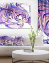 Blue and Pink Flower Pattern - Floral Digital Art Canvas Print