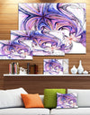 Blue and Pink Flower Pattern - Floral Digital Art Canvas Print
