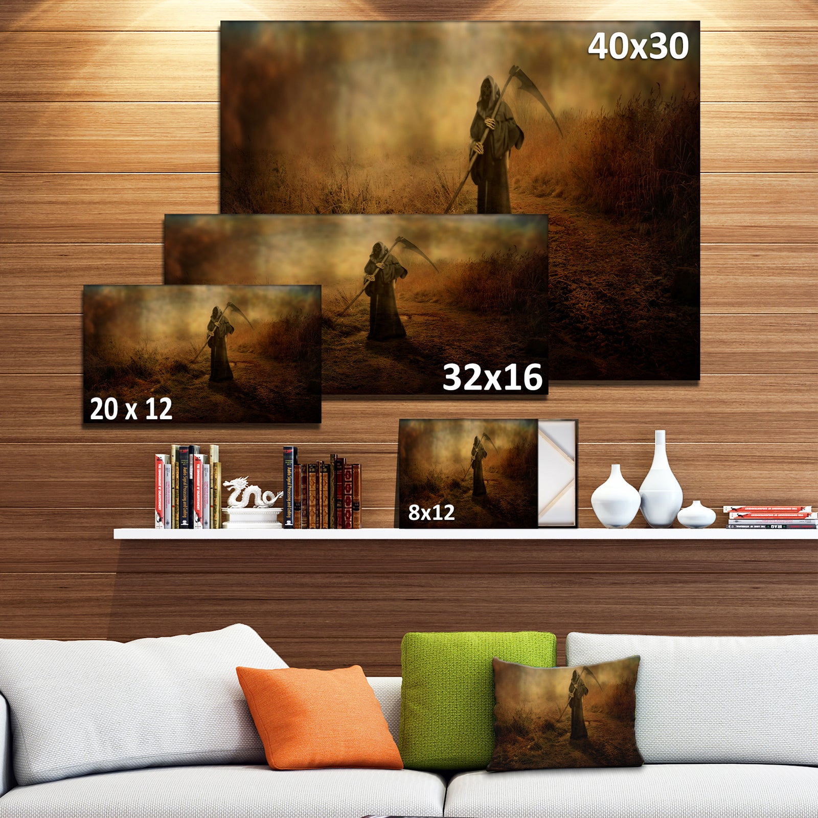 Unexpected Death - Abstract Digital Art Canvas Print