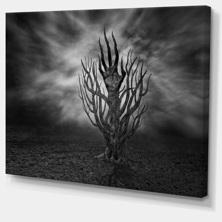 Cry of Hand - Abstract Digital Art Canvas Print