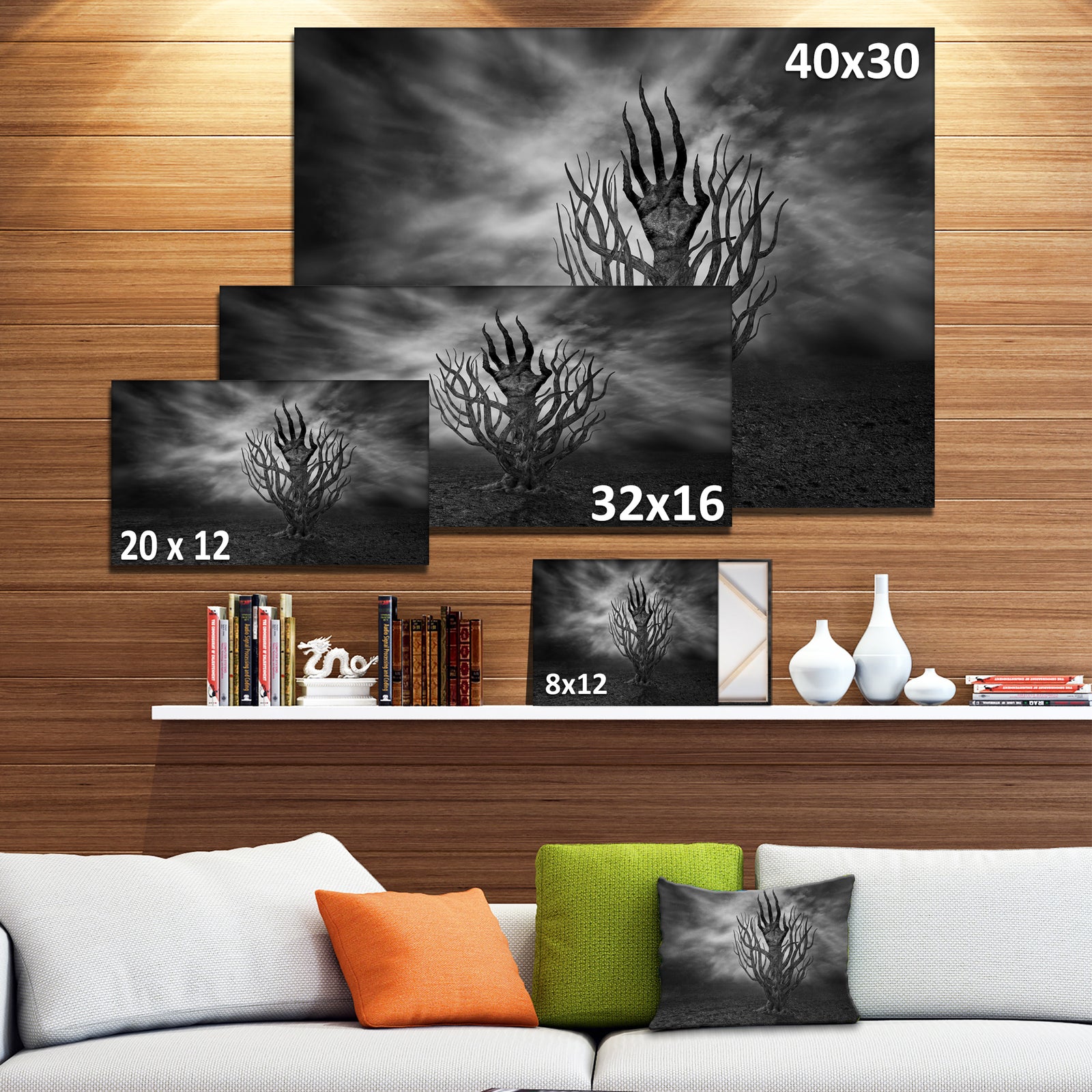 Cry of Hand - Abstract Digital Art Canvas Print