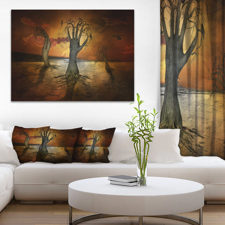 Storage Trees - Abstract Digital Art Canvas Print