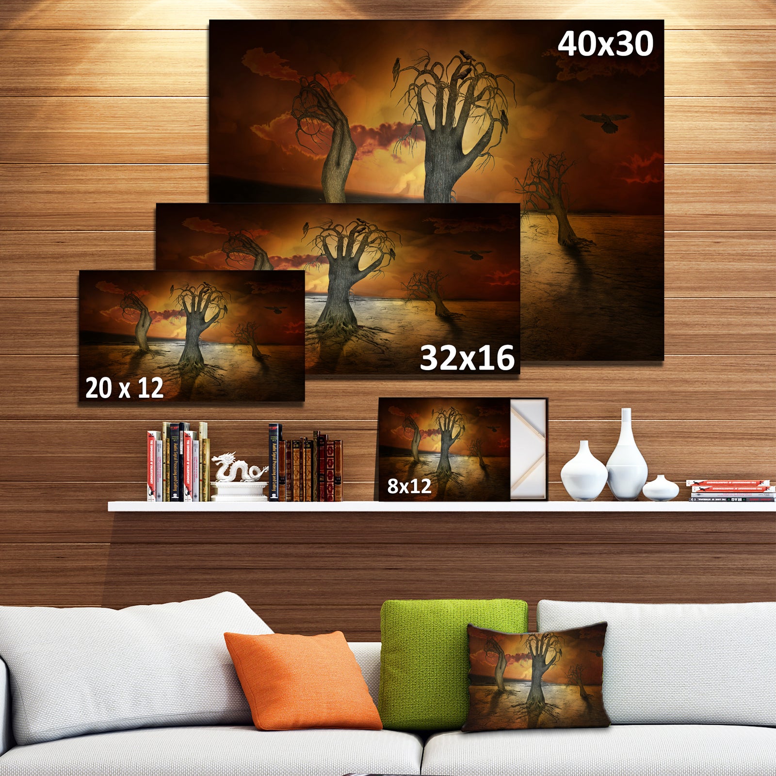 Storage Trees - Abstract Digital Art Canvas Print