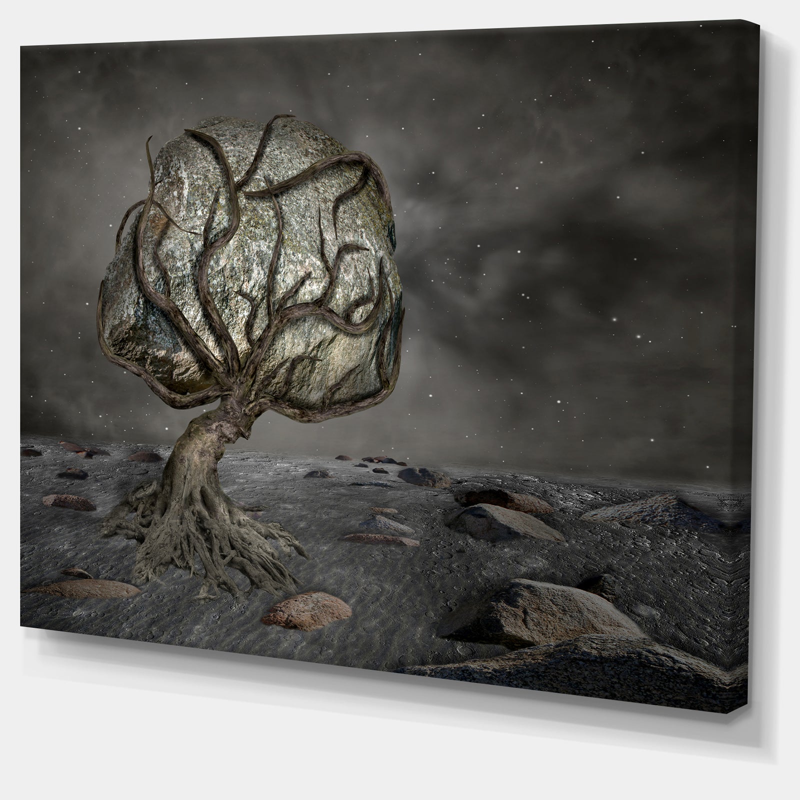 Burden of Life - Abstract Digital Art Canvas Print