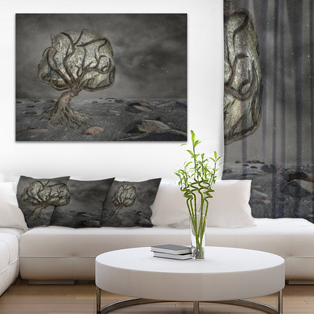 Burden of Life - Abstract Digital Art Canvas Print