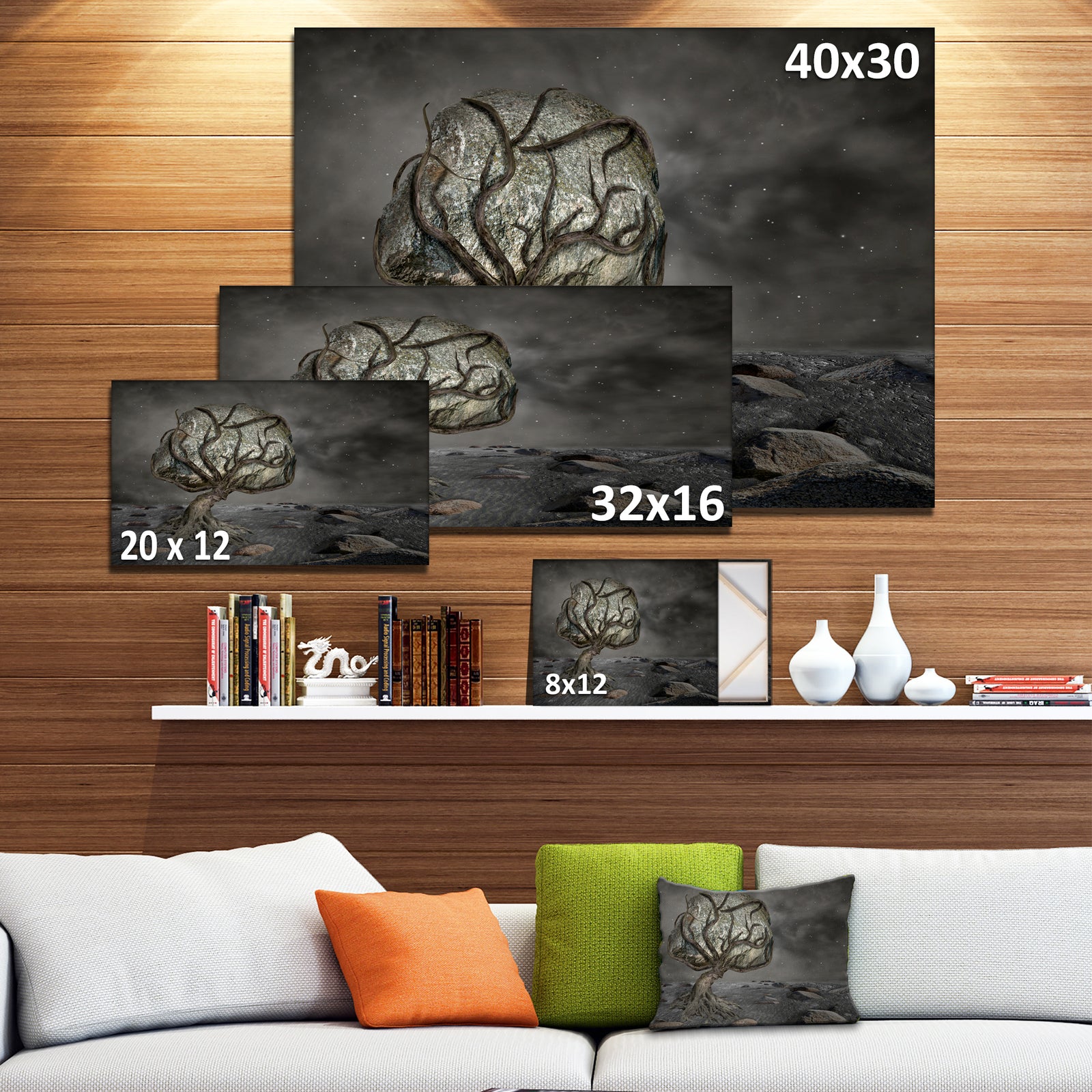 Burden of Life - Abstract Digital Art Canvas Print