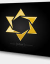 Luxury Golden Star - Modern Digital Artwork Print