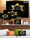 Luxury Golden Star - Modern Digital Artwork Print