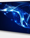 Blue Musical Background - Abstract Digital Art Canvas Print