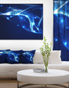 Blue Musical Background - Abstract Digital Art Canvas Print