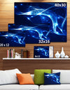 Blue Musical Background - Abstract Digital Art Canvas Print