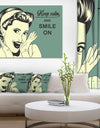 Pop Art Retro Woman - Portrait Digital Art Canvas Print