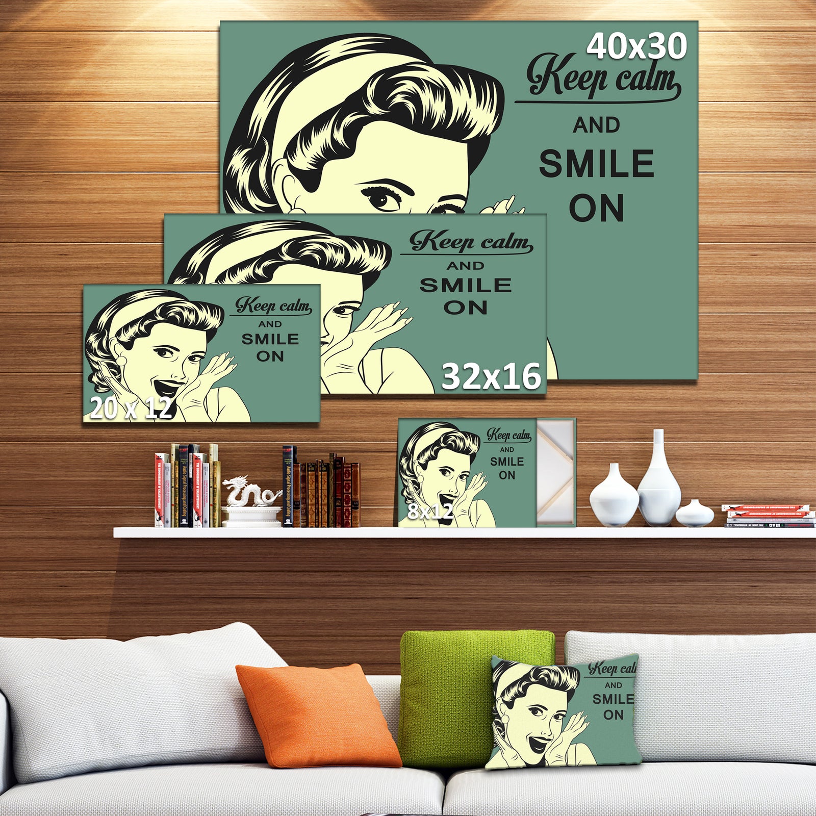 Pop Art Retro Woman - Portrait Digital Art Canvas Print