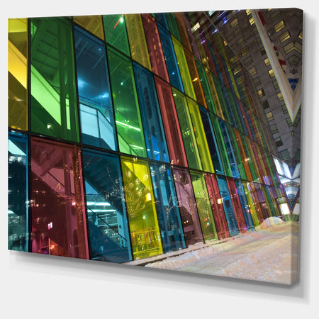 Palais des Congress de Montreal - Modern Canvas Art Print