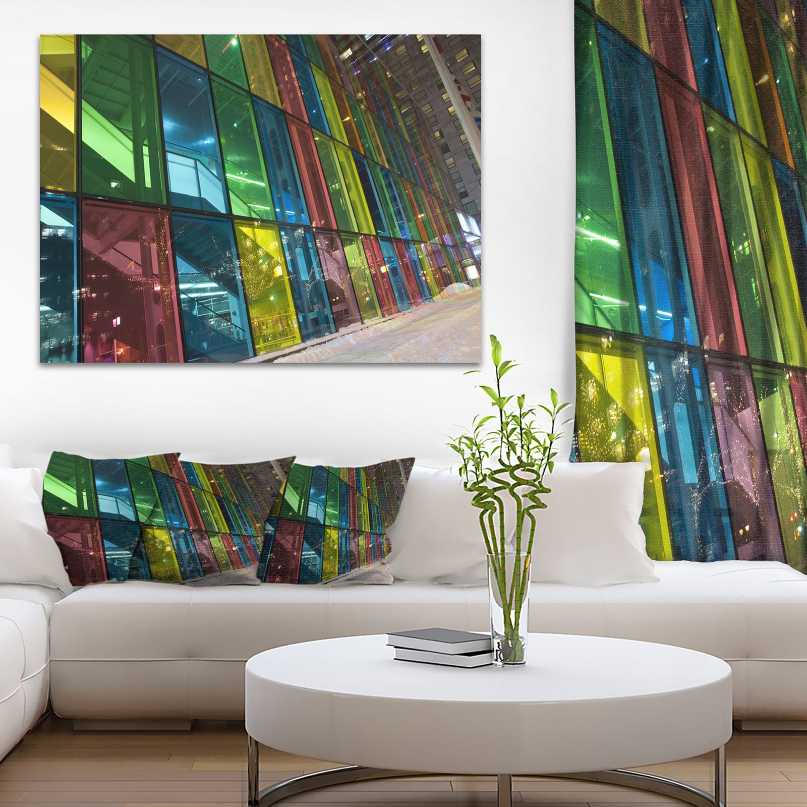 Palais des Congress de Montreal - Modern Canvas Art Print